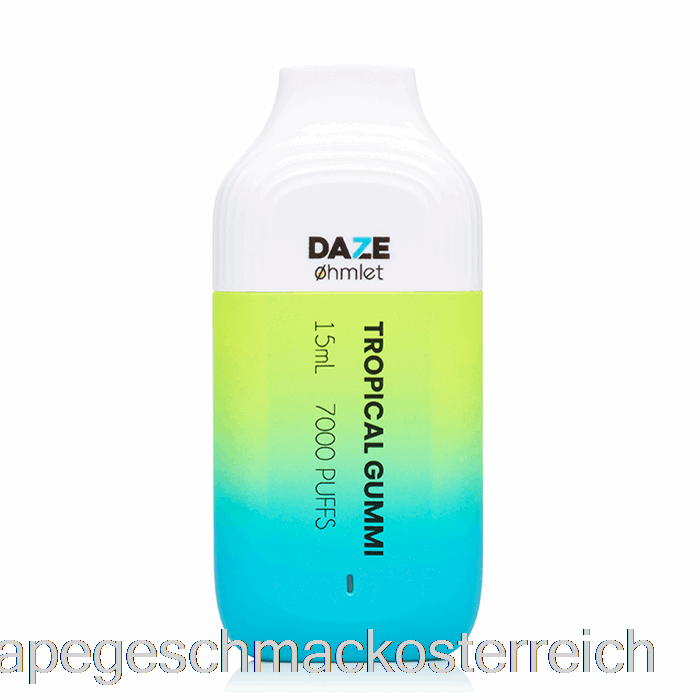 7 Daze Ohmlet 7000 0 % Null Nikotin Einweg-Tropical-Gummi-Vape-Geschmack
